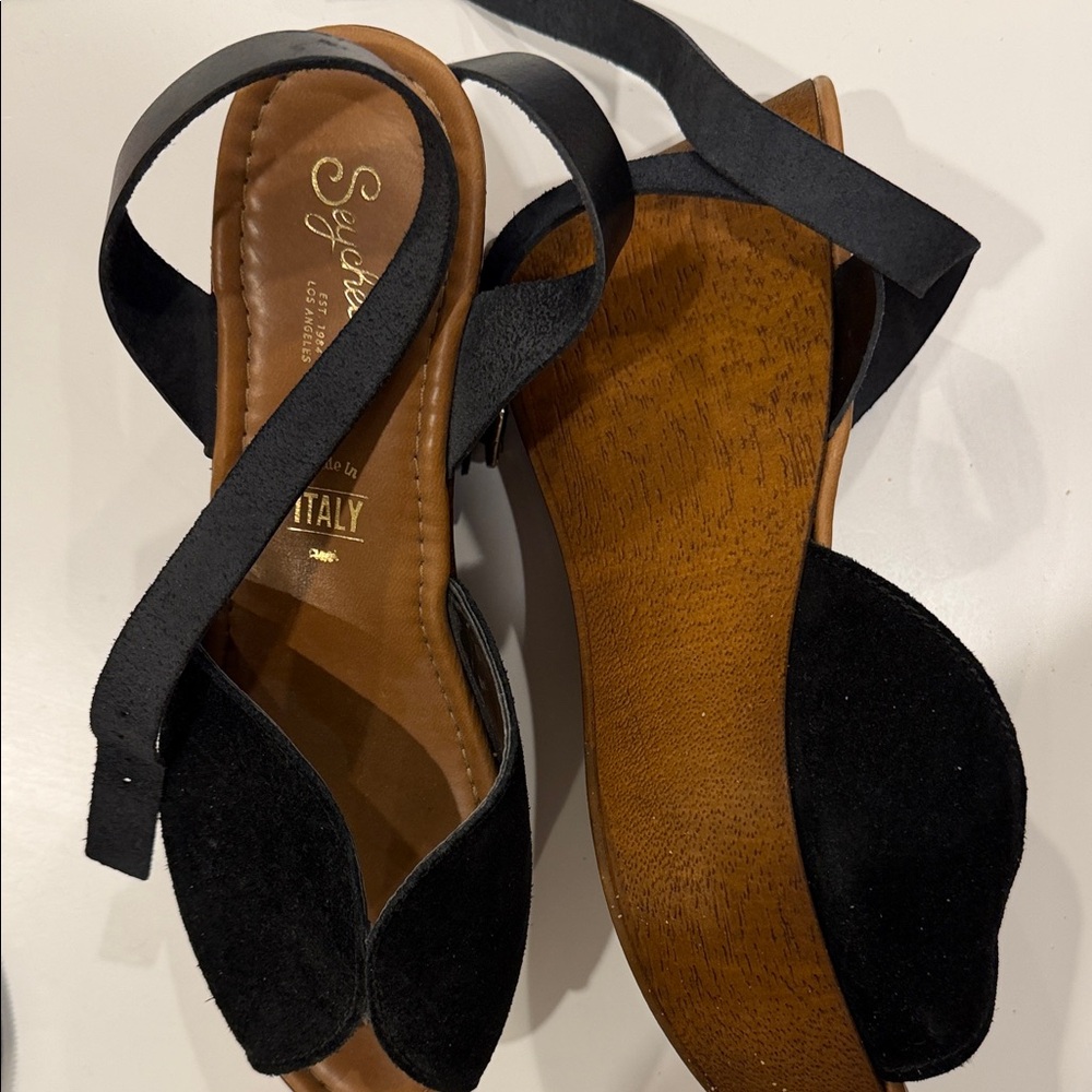 Seychelles Women's Black and Brown Sandals